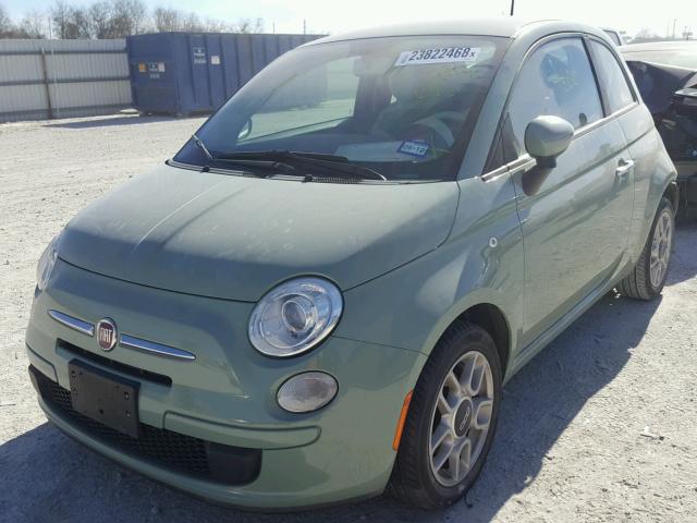 3C3CFFAR3CT385013 - 2012 FIAT 500 POP GREEN photo 2