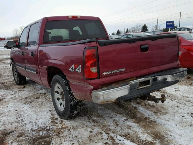 2GCEK13V161356306 - 2006 CHEVROLET SILVERADO BURGUNDY photo 3