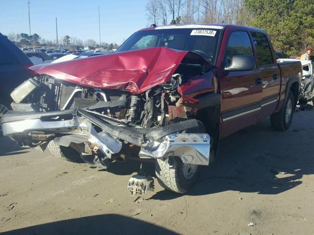 2GCEK13T751372037 - 2005 CHEVROLET SILVERADO BURGUNDY photo 2