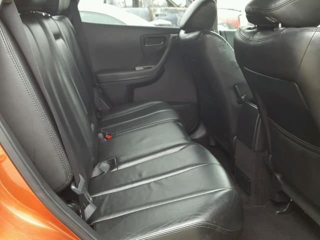 JN8AZ08T53W119208 - 2003 NISSAN MURANO SL ORANGE photo 6