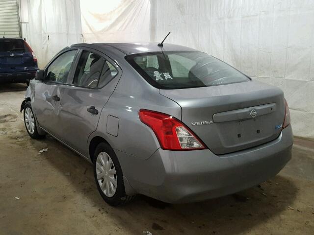 3N1CN7AP0DL842352 - 2013 NISSAN VERSA S GRAY photo 3