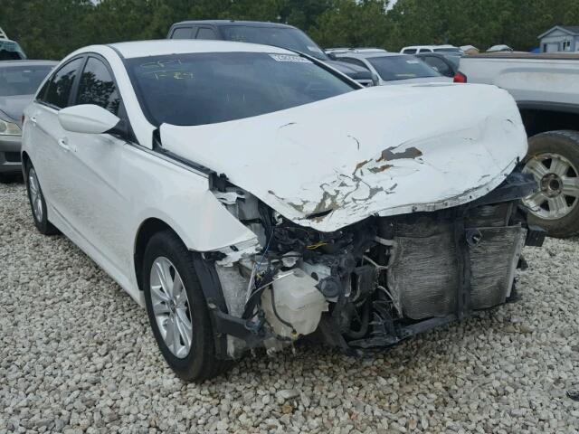 5NPEB4AC1EH863920 - 2014 HYUNDAI SONATA GLS WHITE photo 1