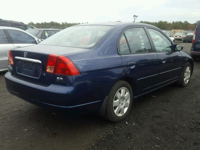 2HGES26732H524937 - 2002 HONDA CIVIC EX BLUE photo 4