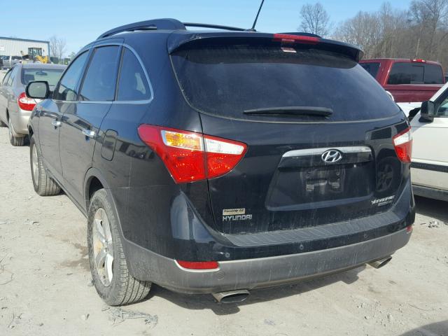 KM8NUDCC0BU166307 - 2011 HYUNDAI VERACRUZ G BLACK photo 3