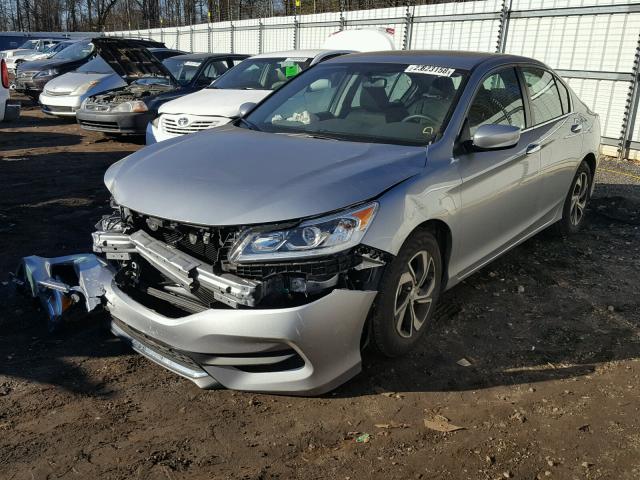 1HGCR2F38HA065153 - 2017 HONDA ACCORD LX SILVER photo 2