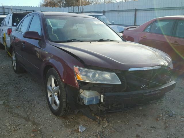 5NPEU46F67H266813 - 2007 HYUNDAI SONATA BURGUNDY photo 1