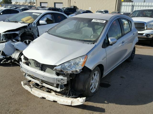 JTDKDTB34C1014701 - 2012 TOYOTA PRIUS C SILVER photo 2