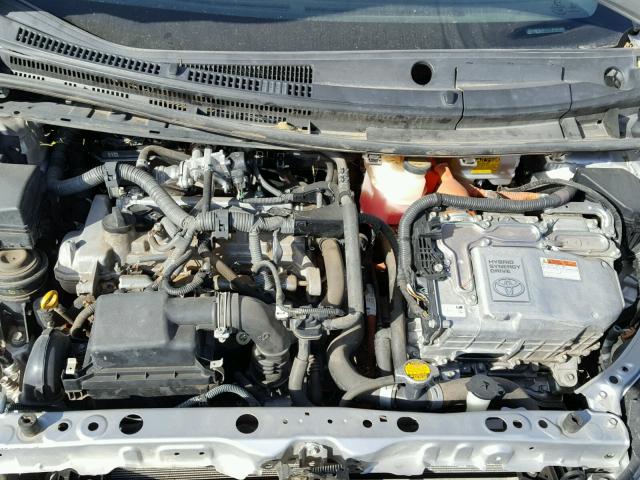 JTDKDTB34C1014701 - 2012 TOYOTA PRIUS C SILVER photo 7