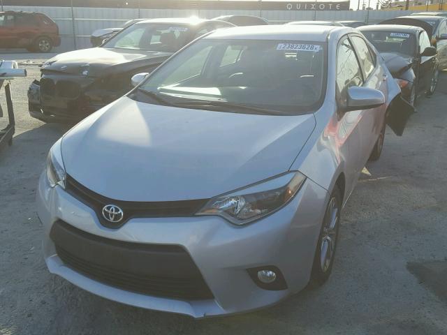 5YFBURHEXEP055179 - 2014 TOYOTA COROLLA L SILVER photo 2