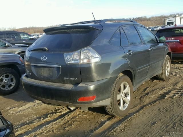 JTJGA31U840008462 - 2004 LEXUS RX 330 GRAY photo 4