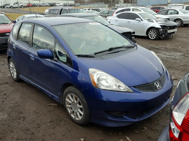 JHMGE88449S034450 - 2009 HONDA FIT SPORT BLUE photo 1