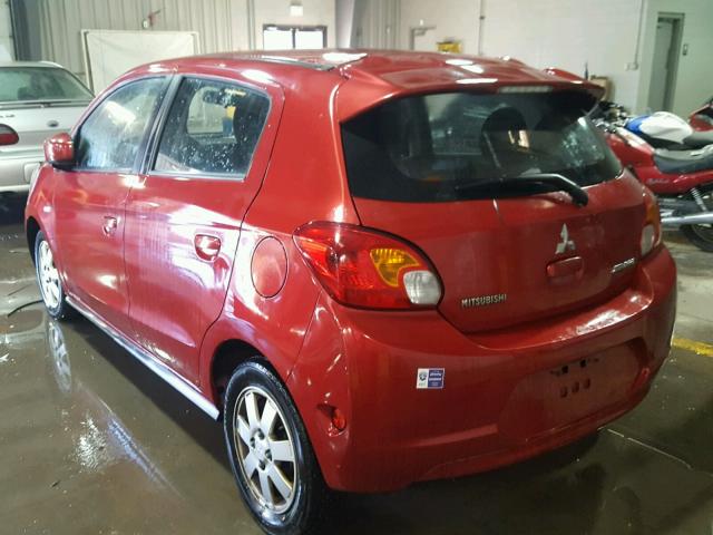 ML32A3HJXEH006226 - 2014 MITSUBISHI MIRAGE DE RED photo 3