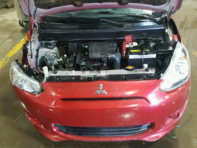 ML32A3HJXEH006226 - 2014 MITSUBISHI MIRAGE DE RED photo 7