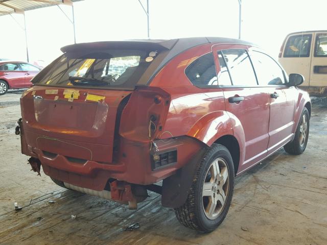 1B3HB28B48D755253 - 2008 DODGE CALIBER ORANGE photo 4