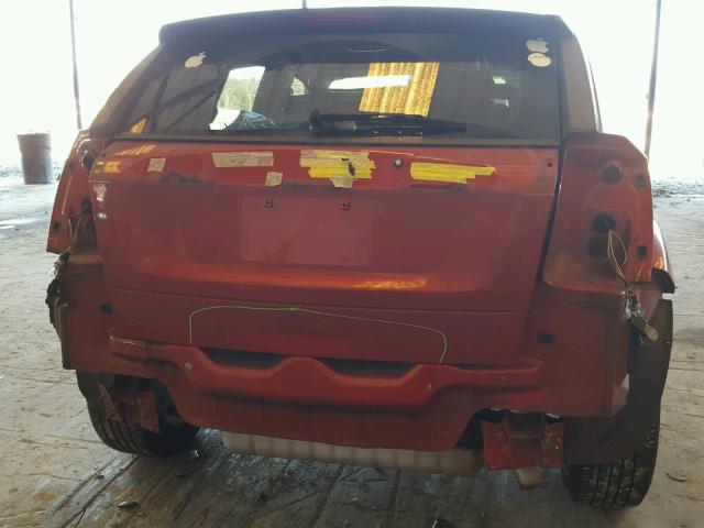 1B3HB28B48D755253 - 2008 DODGE CALIBER ORANGE photo 9