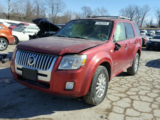 4M2CU97198KJ09541 - 2008 MERCURY MARINER PR SILVER photo 2