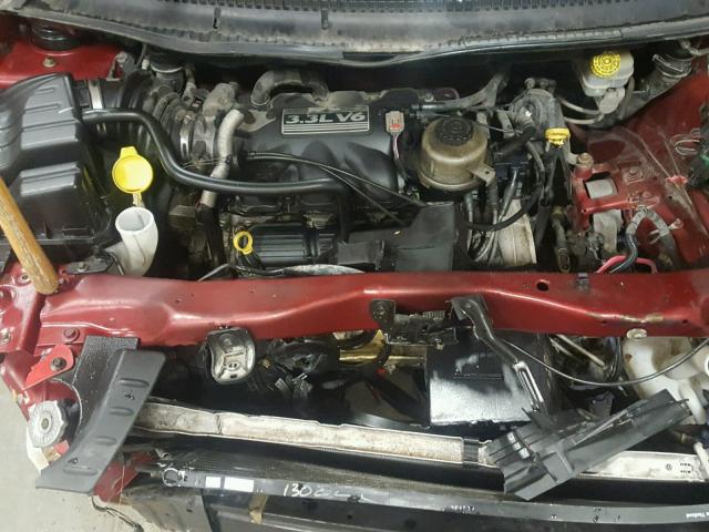 1D4GP25RX6B541781 - 2006 DODGE CARAVAN SE RED photo 7