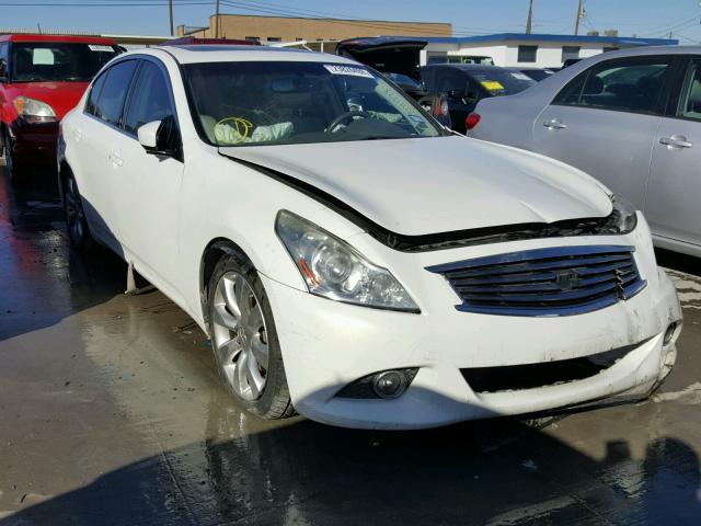 JN1CV6AP7AM202599 - 2010 INFINITI G37 BASE WHITE photo 1