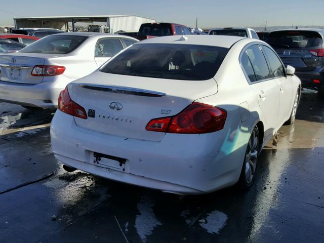 JN1CV6AP7AM202599 - 2010 INFINITI G37 BASE WHITE photo 4