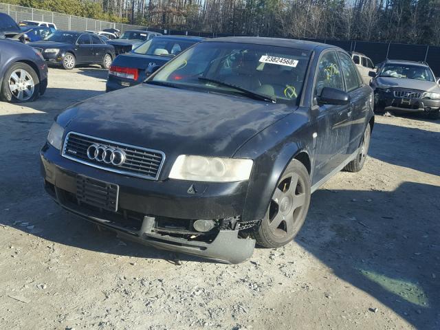 WAULC68E03A242662 - 2003 AUDI A4 1.8T QU BLACK photo 2