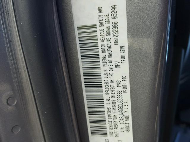 1C4AJWAG6DL623692 - 2013 JEEP WRANGLER S GRAY photo 10