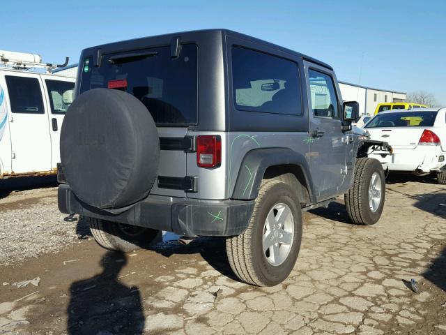 1C4AJWAG6DL623692 - 2013 JEEP WRANGLER S GRAY photo 4