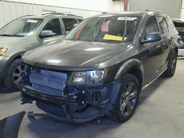 3C4PDCGB6FT588431 - 2015 DODGE JOURNEY CR GRAY photo 2