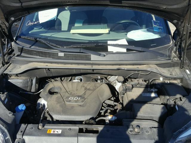 KNDJN2A24F7219075 - 2015 KIA SOUL BLACK photo 7