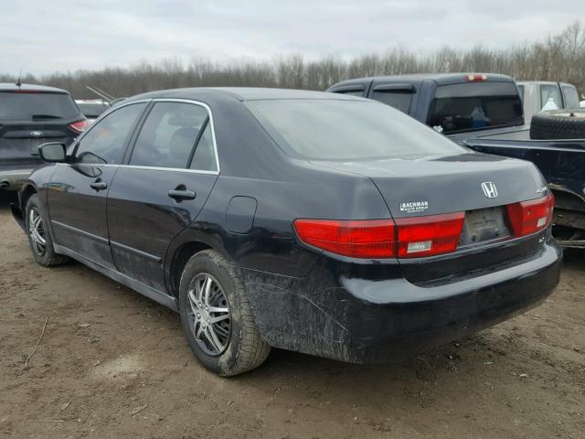 1HGCM56475A125444 - 2005 HONDA ACCORD LX BLACK photo 3