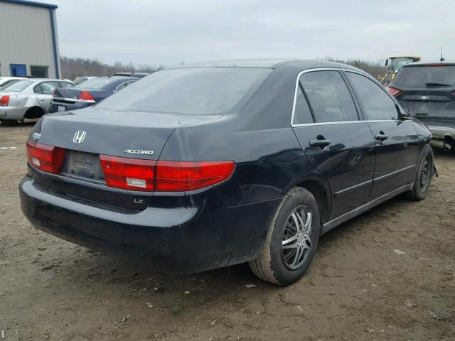 1HGCM56475A125444 - 2005 HONDA ACCORD LX BLACK photo 4