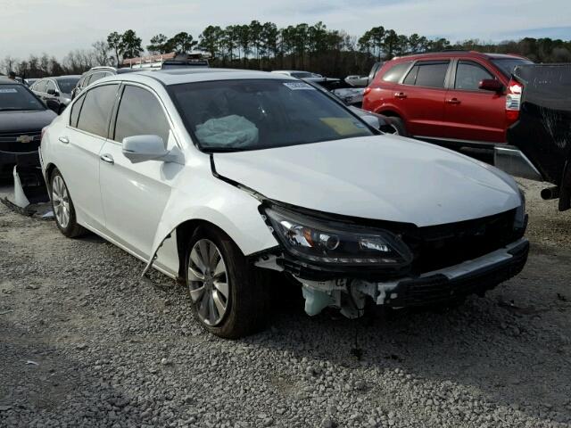 1HGCR3F84DA015930 - 2013 HONDA ACCORD EXL WHITE photo 1