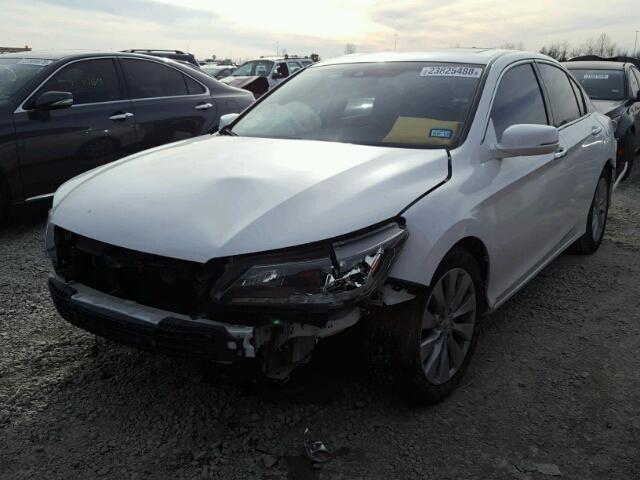 1HGCR3F84DA015930 - 2013 HONDA ACCORD EXL WHITE photo 2