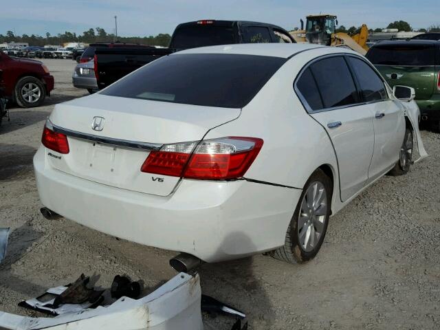 1HGCR3F84DA015930 - 2013 HONDA ACCORD EXL WHITE photo 4