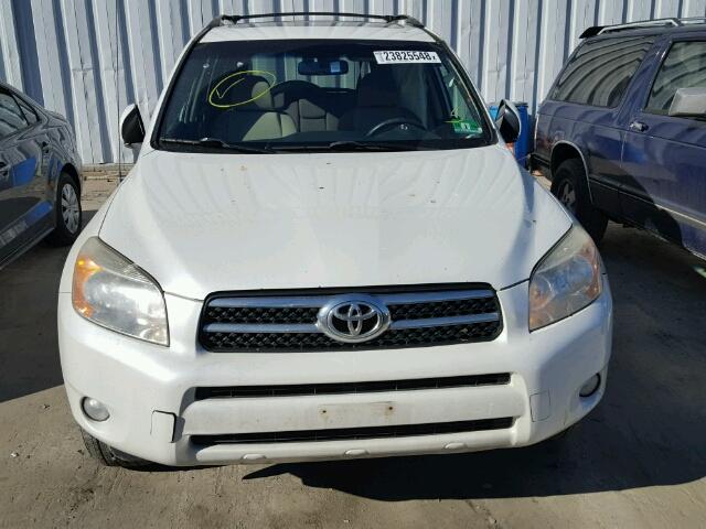 JTMBD31V985150289 - 2008 TOYOTA RAV4 LIMIT WHITE photo 9