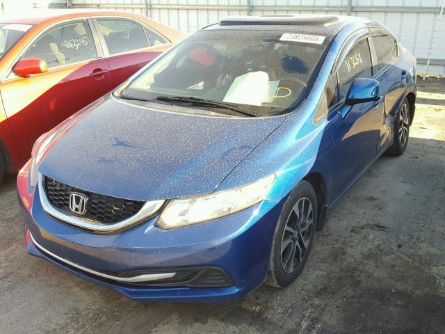2HGFB2F89DH539247 - 2013 HONDA CIVIC EX ლურჯი ფოტო 2