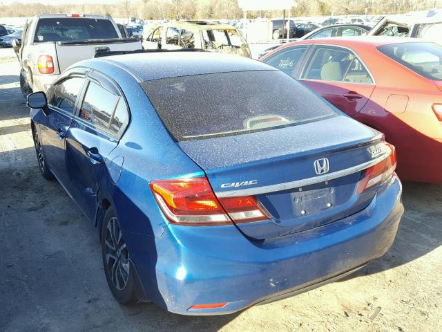 2HGFB2F89DH539247 - 2013 HONDA CIVIC EX ლურჯი ფოტო 3