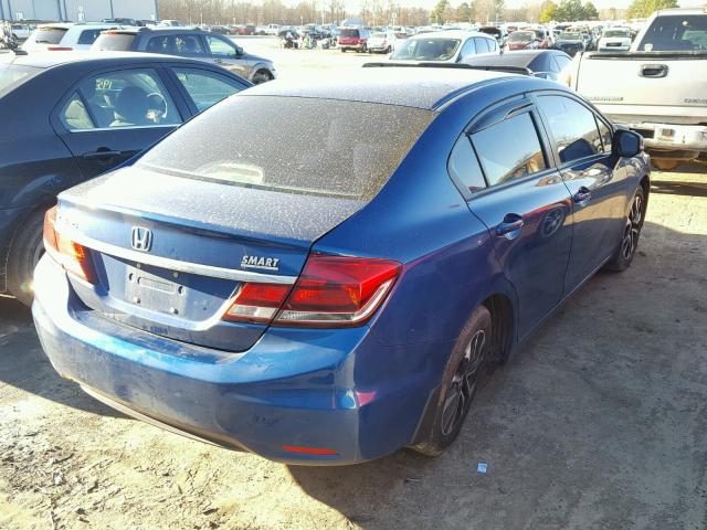 2HGFB2F89DH539247 - 2013 HONDA CIVIC EX ლურჯი ფოტო 4