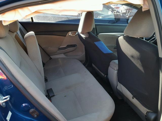 2HGFB2F89DH539247 - 2013 HONDA CIVIC EX ლურჯი ფოტო 6