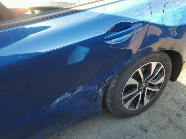 2HGFB2F89DH539247 - 2013 HONDA CIVIC EX ლურჯი ფოტო 9