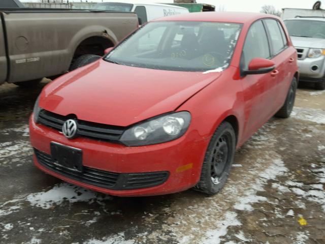 WVWDB7AJ3DW130420 - 2013 VOLKSWAGEN GOLF RED photo 2