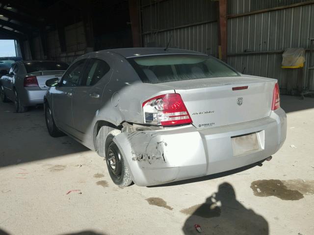 1B3LC46K78N571084 - 2008 DODGE AVENGER SE SILVER photo 3