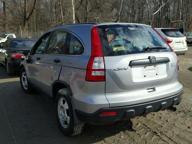 5J6RE38377L000430 - 2007 HONDA CR-V LX SILVER photo 3