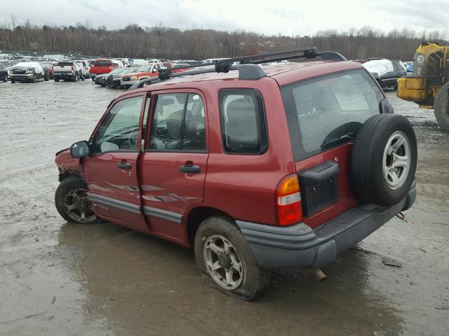 2CNBJ13C0Y6901966 - 2000 CHEVROLET TRACKER RED photo 3