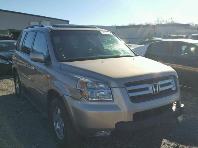 5FNYF28777B000961 - 2007 HONDA PILOT EXL GOLD photo 1