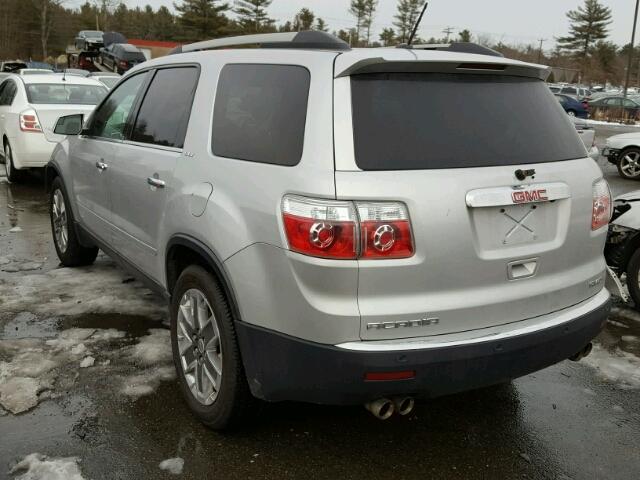 1GKLVMED7AJ133050 - 2010 GMC ACADIA SLT ვერცხლისფერი ფოტო 3