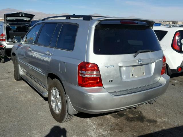 JTEGF21A620050061 - 2002 TOYOTA HIGHLANDER SILVER photo 3