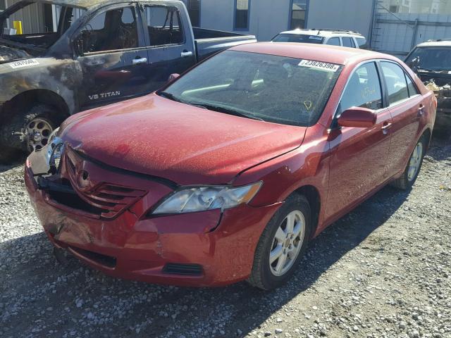 4T1BE46K88U223218 - 2008 TOYOTA CAMRY CE RED photo 2