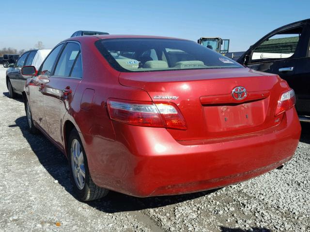 4T1BE46K88U223218 - 2008 TOYOTA CAMRY CE RED photo 3