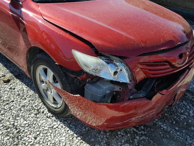 4T1BE46K88U223218 - 2008 TOYOTA CAMRY CE RED photo 9