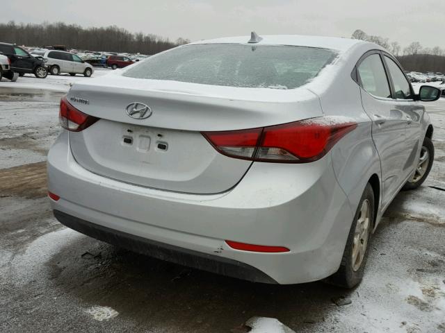 KMHDH4AE7EU194047 - 2014 HYUNDAI ELANTRA SE SILVER photo 4